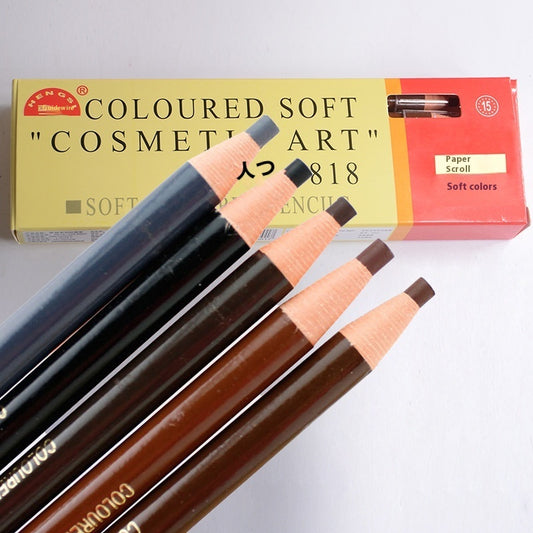 Hens Coloured Soft Cosmetic Art Eyebrow Pen - Roseavie Makeup