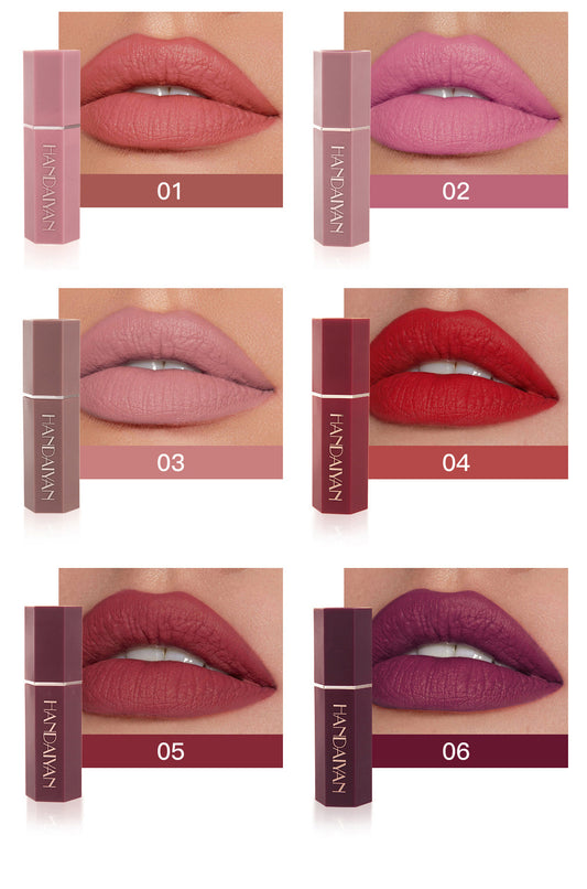 Six Matte Waterproof Lipstick Box Set - Roseavie Makeup