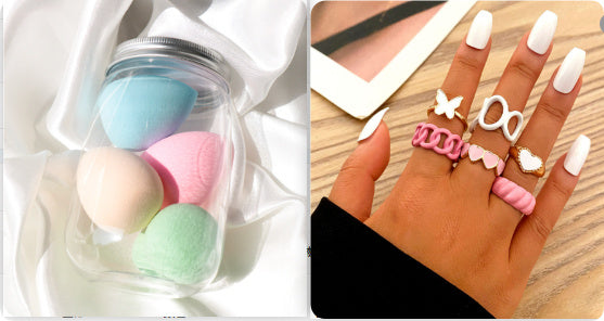 Canned Beauty Makeup Puff Sponge Set