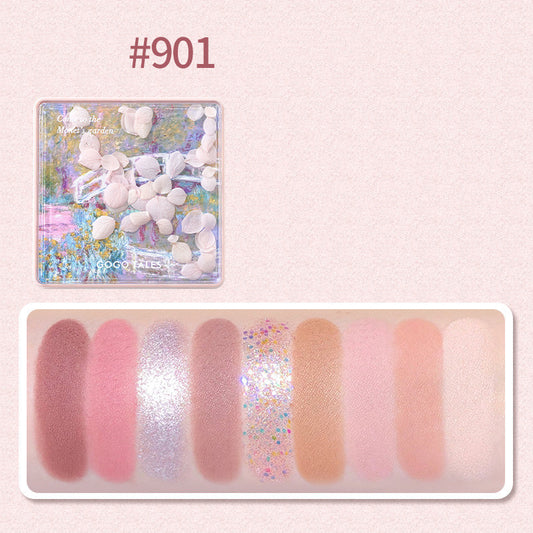 Pearl Matte Glitter Eyeshadow Palette - Roseavie Makeup