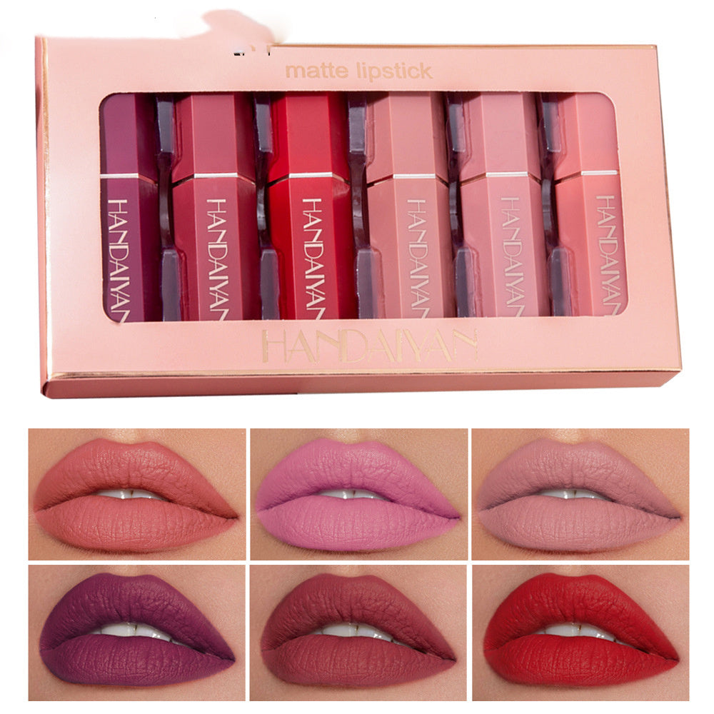 Six Matte Waterproof Lipstick Box Set