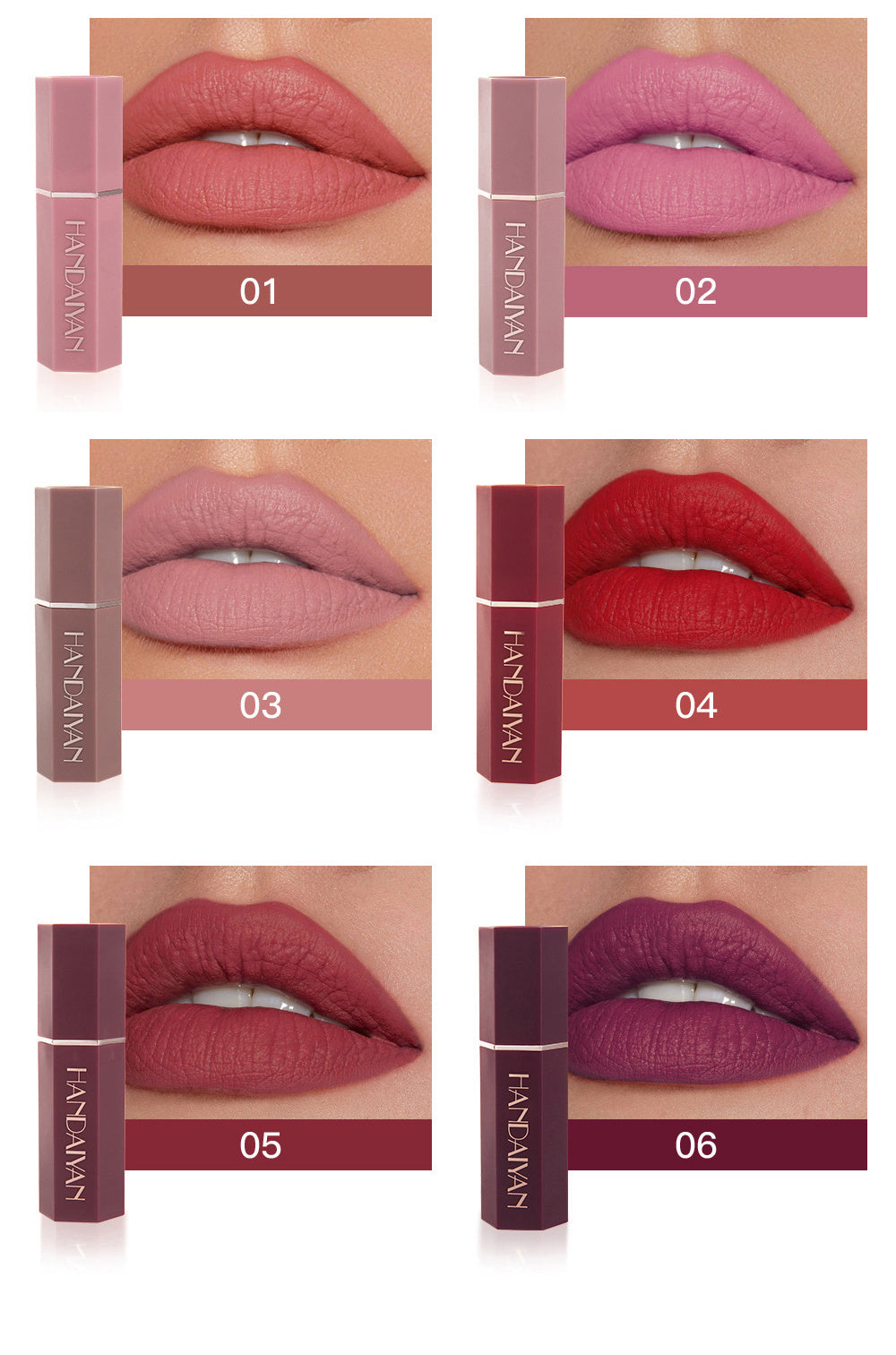 Six Matte Waterproof Lipstick Box Set