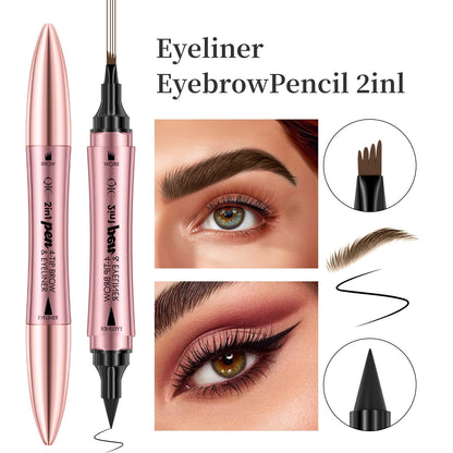 Double-Headed 3D Micro-Carved Liquid Eyeliner