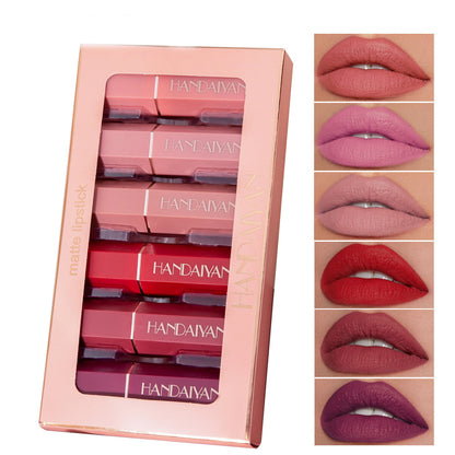 Six Matte Waterproof Lipstick Box Set
