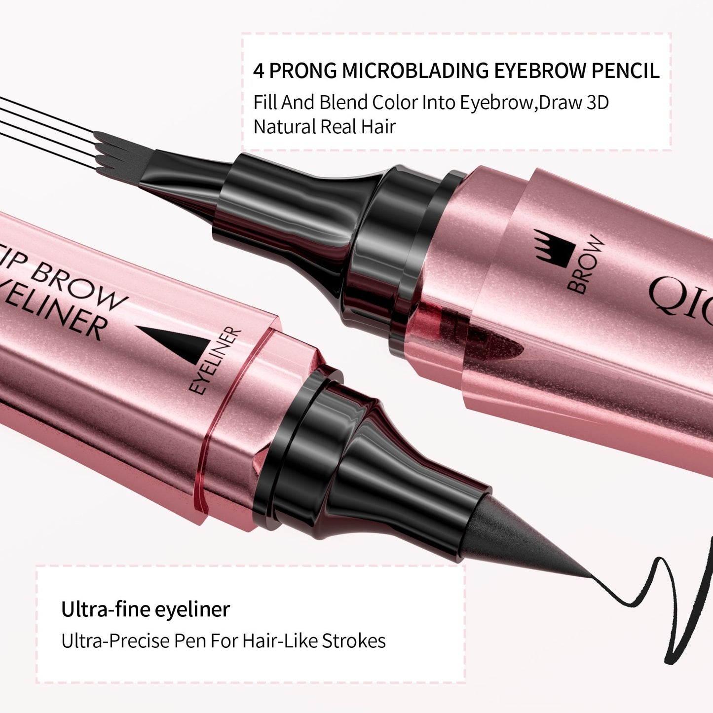 Double-Headed 3D Micro-Carved Liquid Eyeliner